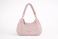 Blush Braided Shoulder Bag
